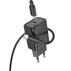 Зарядний пристрій Hoco N62 USB C QC PD 30W + кабель USB C to USB C Black (6942007648776)
