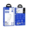 Мережевий зарядний пристрій Hoco N63 USB A + USB C QC3.0 PD 30W White (6942007648806)