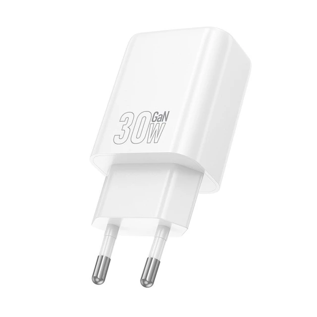 Мережевий зарядний пристрій Hoco N63 USB A + USB C QC3.0 PD 30W White (6942007648806)