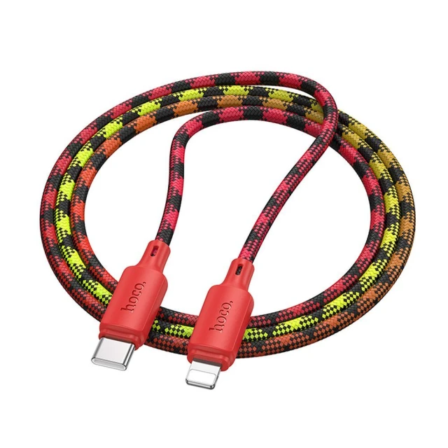 Кабель Hoco X116 USB-C to Lightning PD 27W 1m Gradient Red (6942007650762)
