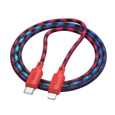 Кабель Hoco X116 USB-C to Lightning PD 27W 1m Gradient Red (6942007650762)