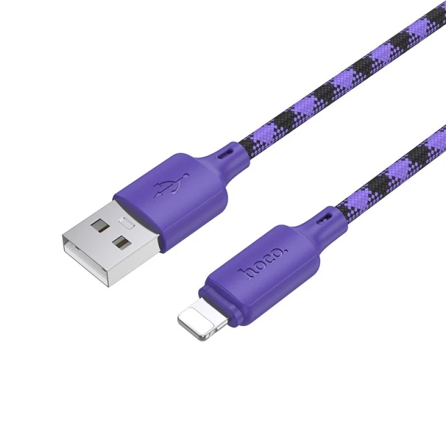 Кабель Hoco X116 USB-A to Lightning 2.4A 1m Gradient Purple (6942007650793)