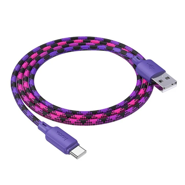 Кабель Hoco X116 USB A to USB C 1m Purple (6942007650830)