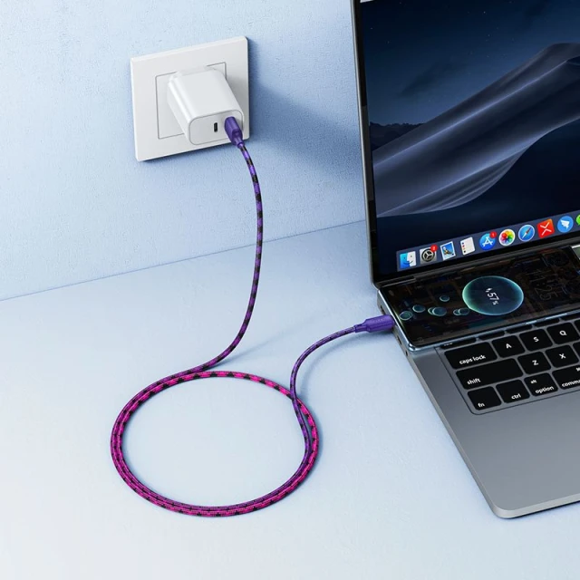Кабель Hoco X116 USB A to USB C 1m Purple (6942007650830)