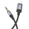Кабель Hoco UPA32A AUX 3.5mm to Lightning 1m Black (6942007650885)