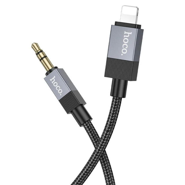 Кабель Hoco UPA32A AUX 3.5mm to Lightning 1m Black (6942007650885)
