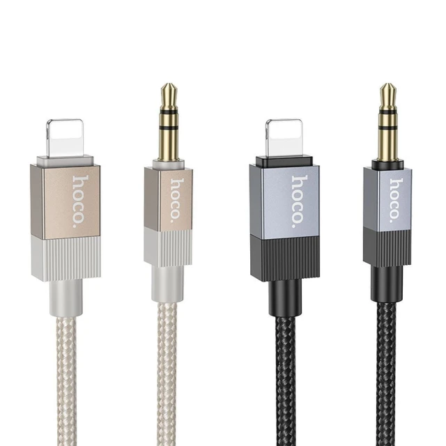 Кабель Hoco UPA32A AUX 3.5mm to Lightning 1m Black (6942007650885)