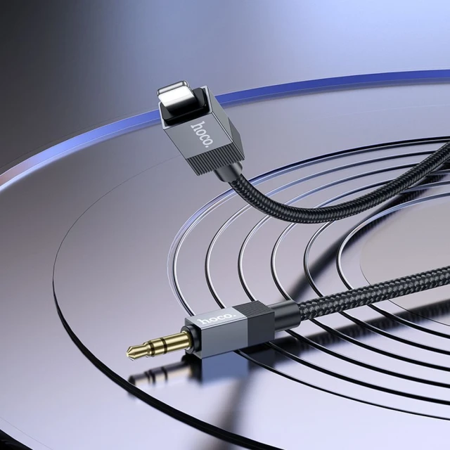 Кабель Hoco UPA32A AUX 3.5mm to Lightning 1m Black (6942007650885)
