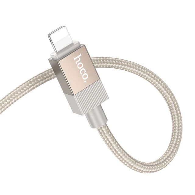Кабель Hoco UPA32A AUX 3.5mm to Lightning 1m Gold (6942007650892)