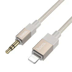 Кабель Hoco UPA32A AUX 3.5mm to Lightning 1m Gold (6942007650892)