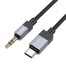 Кабель Hoco UPA32B AUX Jack 3.5mm to USB C 1 m Black (6942007650908)