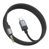 Кабель Hoco UPA32B AUX Jack 3.5mm to USB C 1 m Black (6942007650908)
