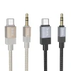 Кабель Hoco UPA32B AUX Jack 3.5 mm к USB C 1 м Gold (6942007650915)