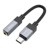 Адаптер Hoco UPA32C USB-C to 3.5mm AUX Black (6942007650922)
