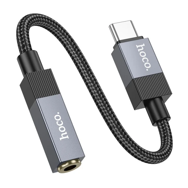 Адаптер Hoco UPA32C USB-C to 3.5mm AUX Black (6942007650922)
