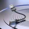 Адаптер Hoco UPA32D AUX USB A to Jack 3.5mm Black (6942007650946)
