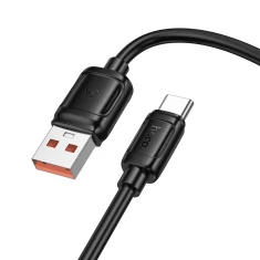 Кабель Hoco X115 USB-A to USB-C PD 5A 100W 1m Black (6942007651974)