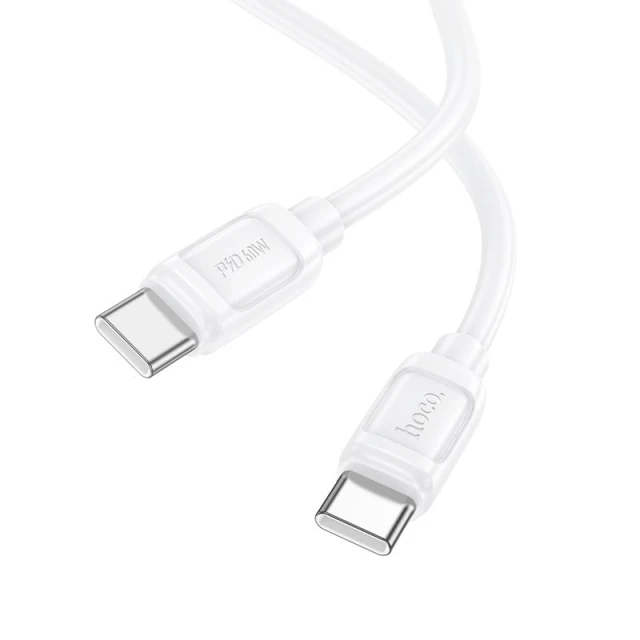 Кабель Hoco X115 USB-C to USB-C PD 5A 240W 1m White (6942007652025)