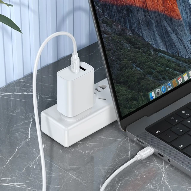 Кабель Hoco X115 USB-C to USB-C PD 5A 240W 1m White (6942007652025)