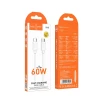 Кабель Hoco X115 USB-C to USB-C PD 5A 240W 1m White (6942007652025)