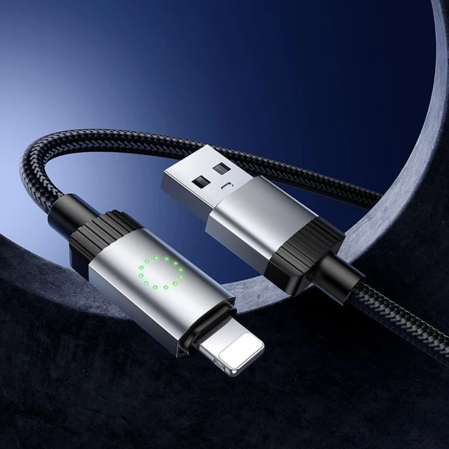 Кабель Hoco X117 USB-A to Lightning 2.4A 1m Black (6942007652544)
