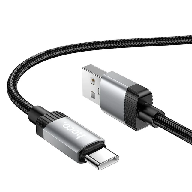 Кабель Hoco X117 USB-A to USB-C 3A 1m Black (6942007652568)
