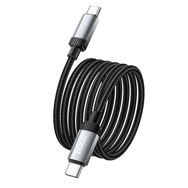 Кабель Hoco X117 USB-C to USB-C 3A 60W 1m Black (6942007652582)