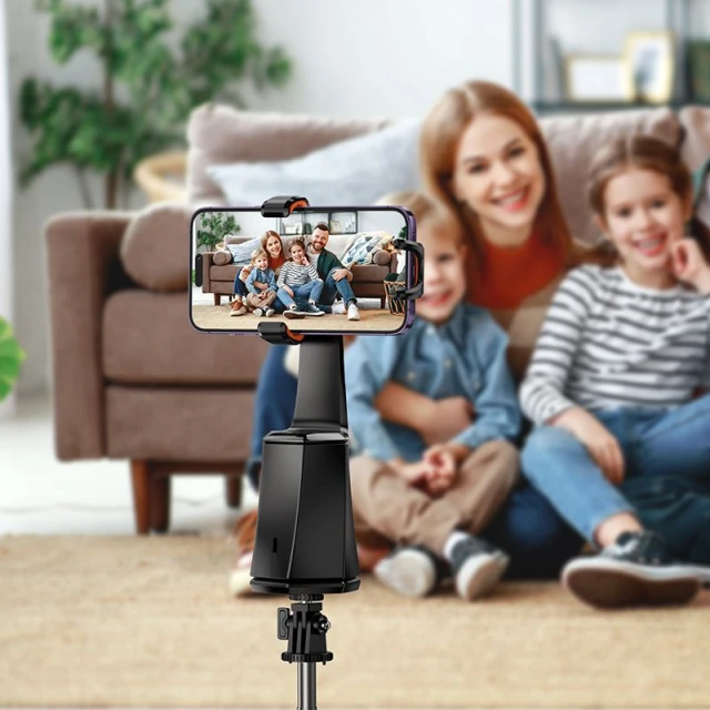 Тримач для телефону Hoco K26 з автовідстеженням обличчя 360° Black (6942007652605)