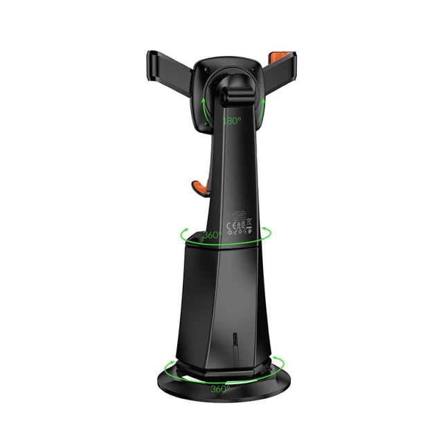 Тримач для телефону Hoco K26 з автовідстеженням обличчя 360° Black (6942007652605)