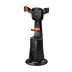 Тримач для телефону Hoco K26 з автовідстеженням обличчя 360° Black (6942007652605)