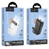 Портативний зарядний пристрій Hoco J151 10000 mAh 2A з кабелями USB-A, USB-C, Lightning, Micro USB та ліхтариком Black (6942007653350)