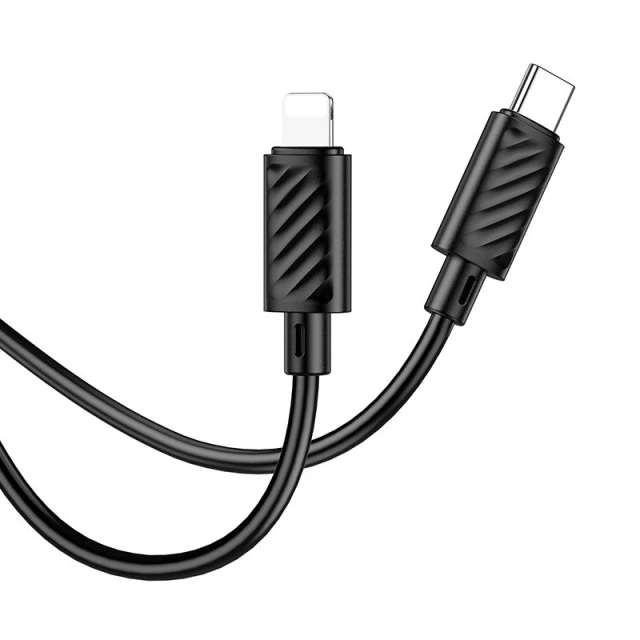 Кабель Hoco X88 USB-C to Lightning PD 27W 2m Black (6942007653565)