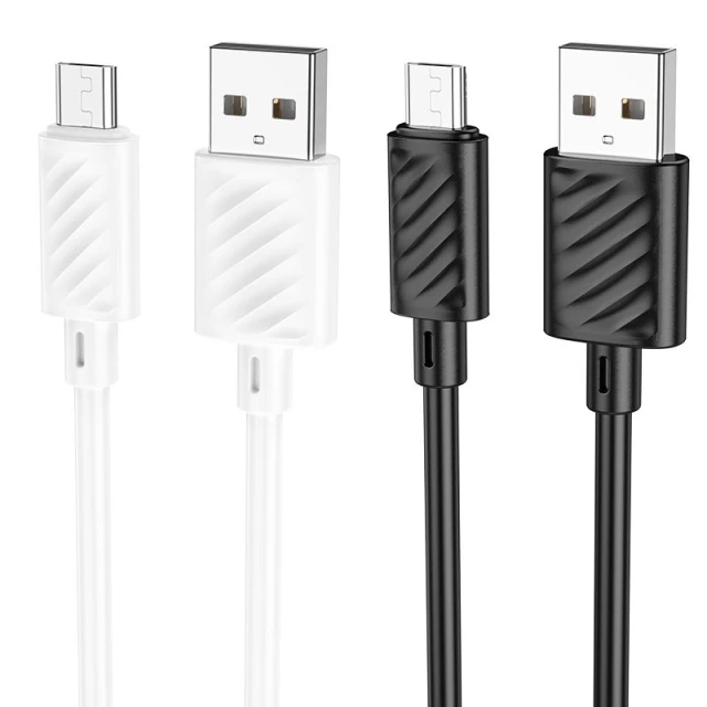 Кабель Hoco X88 USB-A to Micro USB 2.4A 2m White (6942007653619)