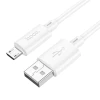 Кабель Hoco X88 USB-A to Micro USB 2.4A 2m White (6942007653619)