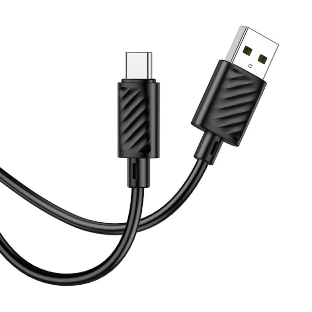 Кабель USB-A to USB-C Hoco X88 3A 2 м Black (6942007653626)