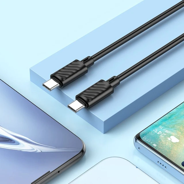 Кабель Hoco X88 USB C to USB C 3A 60W 2 m Black (6942007653640)