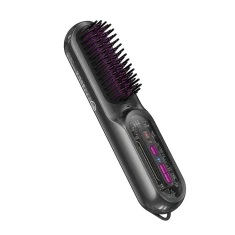 Праска для волосся з гребінцем Hoco HP45 Grey (6942007654593)