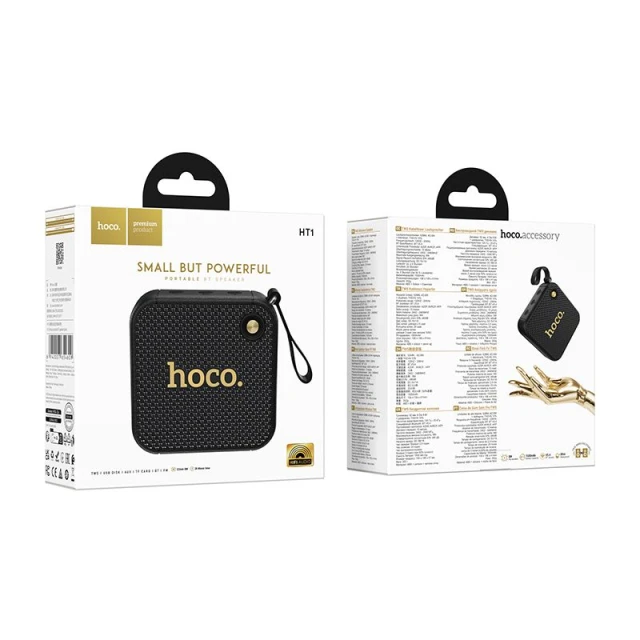 Колонка Hoco HT1 Bluetooth 8W 3h Black (6942007654647)