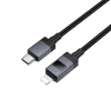 Кабель USB C до Lightning Hoco X118 PD 27W з дисплеєм 1 м Black (6942007655064)