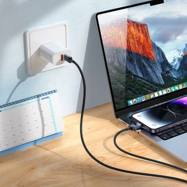 Кабель USB C до Lightning Hoco X118 PD 27W з дисплеєм 1 м Black (6942007655064)
