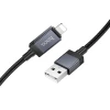 Кабель Hoco X118 USB-A to Lightning 2.4A з дисплеєм 1m Black (6942007655071)