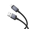 Кабель Hoco X118 USB-A to Lightning 2.4A з дисплеєм 1m Black (6942007655071)