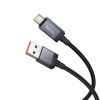 Кабель Hoco X118 USB A to USB C 5A 1 m з дисплеєм Black (6942007655088)