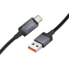 Кабель Hoco X118 USB A to USB C 5A 1 m з дисплеєм Black (6942007655088)