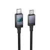Кабель Hoco X118 USB C to USB C 60W 1m Black (6942007655095)
