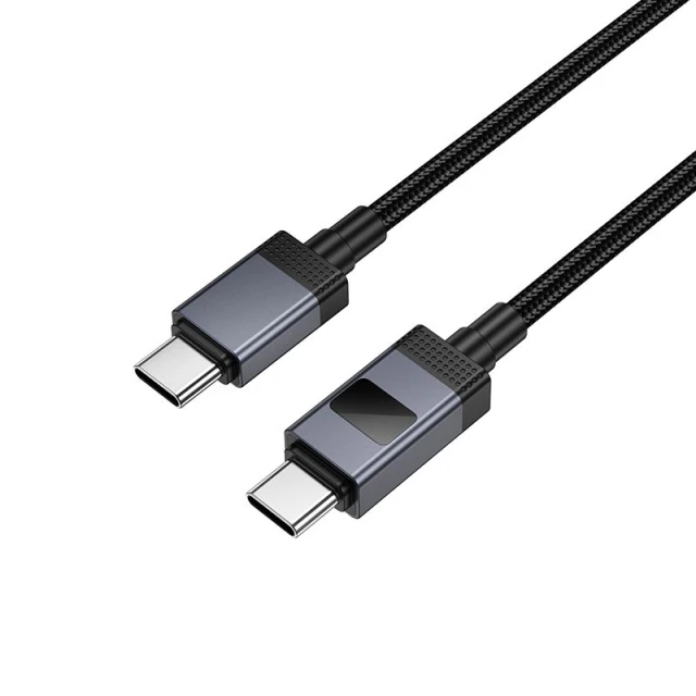 Кабель Hoco X118 USB C to USB C 60W 1m Black (6942007655095)