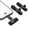 Мікрофон бездротовий подвійний Hoco L20A Lightning/USB-C Black (6942007655507)