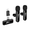Мікрофон бездротовий подвійний Hoco L20A Lightning/USB-C Black (6942007655507)