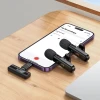 Мікрофон бездротовий подвійний Hoco L20A Lightning/USB-C Black (6942007655507)