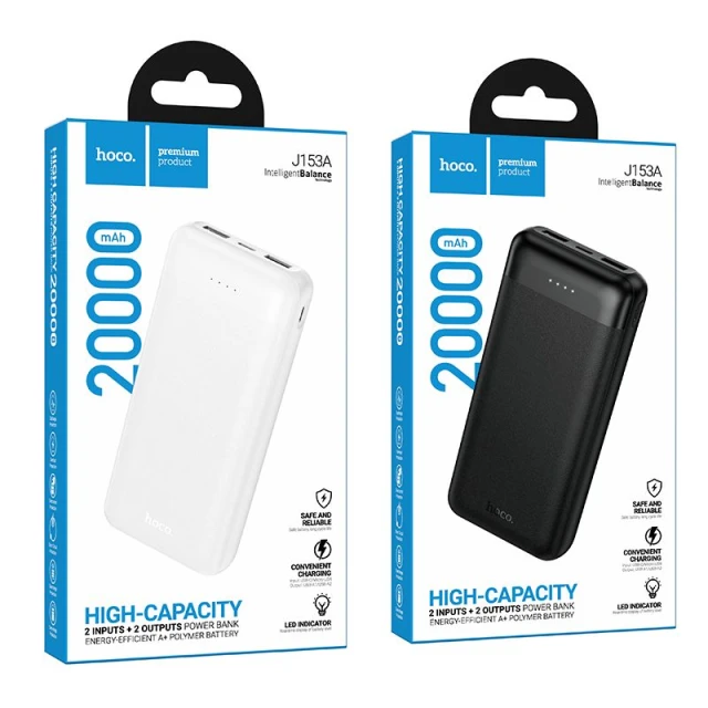 Powerbank Hoco 20000 mAh 2A 10W J153A Black (6942007656085)
